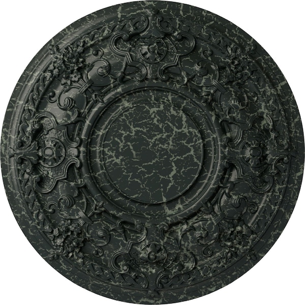 Ekena Millwork Jackson Ceiling Medallion (Fits Canopies up to 13 1/2"), 32 3/4"OD x 2 1/2"P, Painted Turtle Crackle CM32JAPTC - main